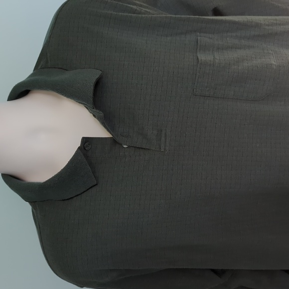 Haggar Long Sleeve Dark Green Shirt Size XXL - Picture 2 of 7